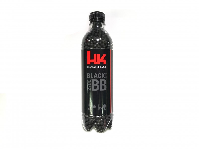 H&K  0.2g バイオBB弾 2700発入り ブラック ボトル入り