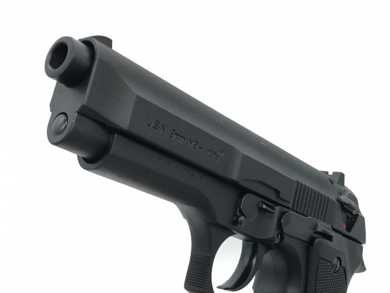 モデルガン マルシン U.S.N.9mm M9 ドルフィン マシンピストル ブラックHW X-PFC 完成品 2024年生産モデル