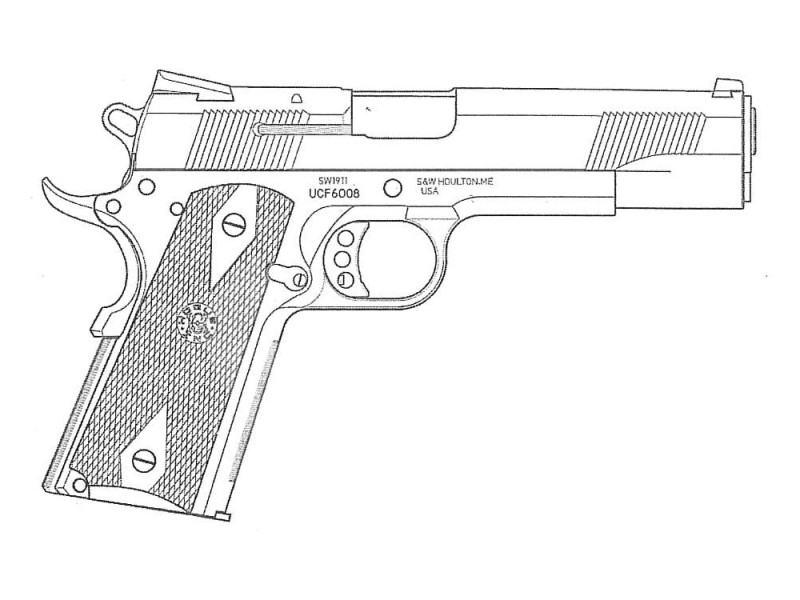 BWC モデルガン組立キット Smith&Wesson SW1911 スタンダードモデル　